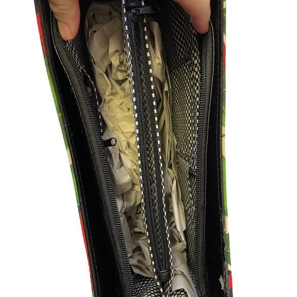 NWOT Ladybug Print Rhinestone Baguette Shoulder Bag Purse - Picture 7 of 9